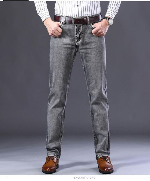 men039s jeans man cotton slim elastic fashion business trousers classic style denim pants male gray color casual 2022 autumn3137646, Blue
men039s jeans man cotton slim elastic fashion business trousers classic style denim pants male gray color casual 2022 autumn3137646, Blue