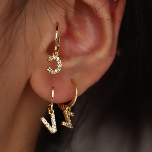 stud 1pair personalized name earrings dainty initial a z letter hoop monogram alphabet for her 230710, Golden;silver
stud 1pair personalized name earrings dainty initial a z letter hoop monogram alphabet for her 230710, Golden;silver