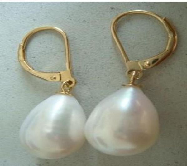 new fine pearl jewelry 14-16mm south sea white pearl earrings 14kg4085316, Silver
new fine pearl jewelry 14-16mm south sea white pearl earrings 14kg4085316, Silver