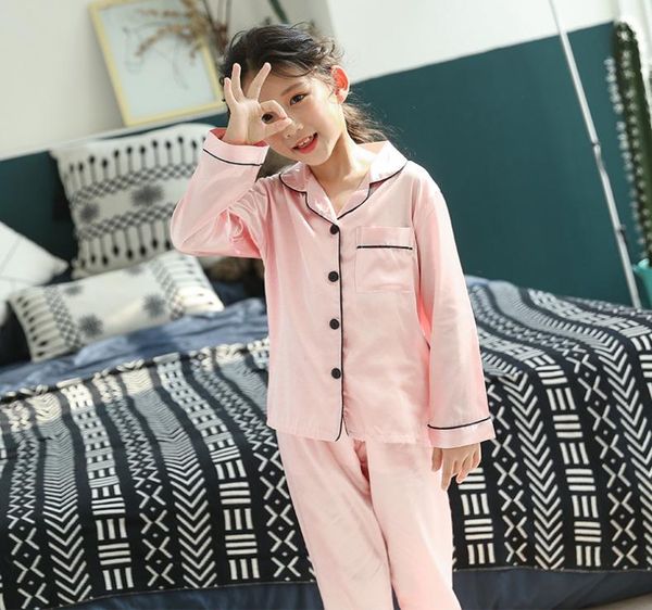 spring autumn children long sleeve pajamas sets satin silk sleepwear teenage pyjamas girls turndown collar pijama y2007044119416, Blue;red
spring autumn children long sleeve pajamas sets satin silk sleepwear teenage pyjamas girls turndown collar pijama y2007044119416, Blue;red