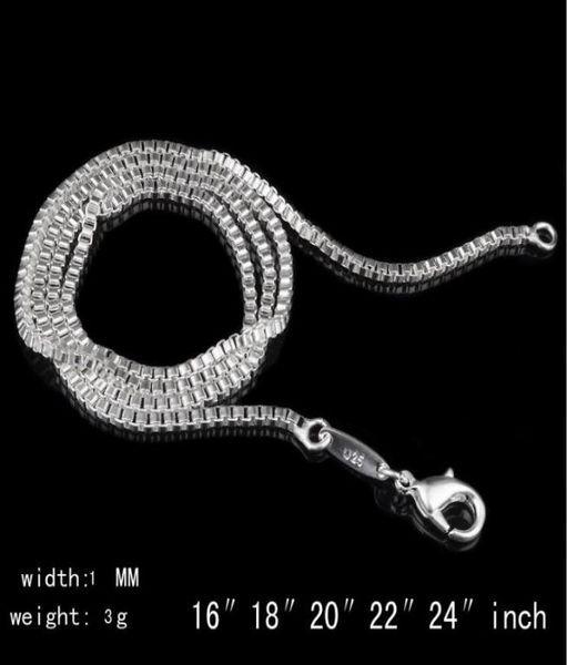 925 sterling silver plated 1mm box chain for women size 16 to 24inch dc07 new 925 silver plate lobster clasps smooth chains n5700535
925 sterling silver plated 1mm box chain for women size 16 to 24inch dc07 new 925 silver plate lobster clasps smooth chains n5700535