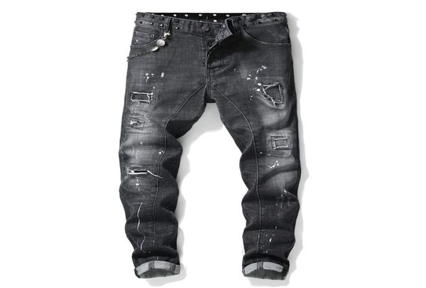 men039s rivets stitching black jeans trendy streetwear slim stretch denim pants tattered splash paint hole jeans nails beggar p1461447, Blue
men039s rivets stitching black jeans trendy streetwear slim stretch denim pants tattered splash paint hole jeans nails beggar p1461447, Blue