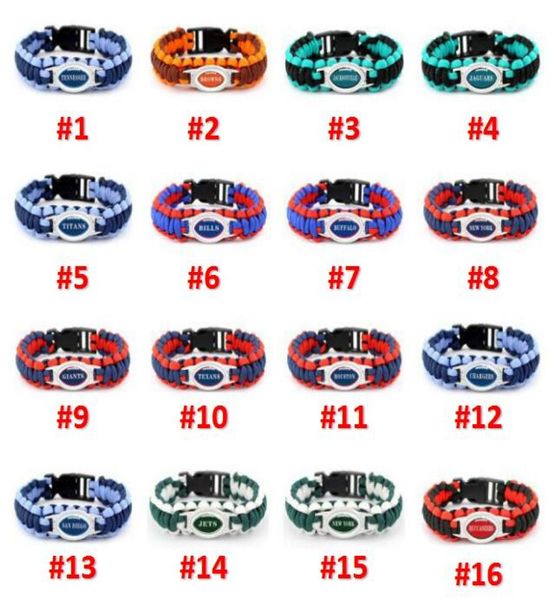 whole bracelet rugby bracelet 64 models cowboys paracord luxury designer jewelry women bracelets dhl a02125305681, Black
whole bracelet rugby bracelet 64 models cowboys paracord luxury designer jewelry women bracelets dhl a02125305681, Black