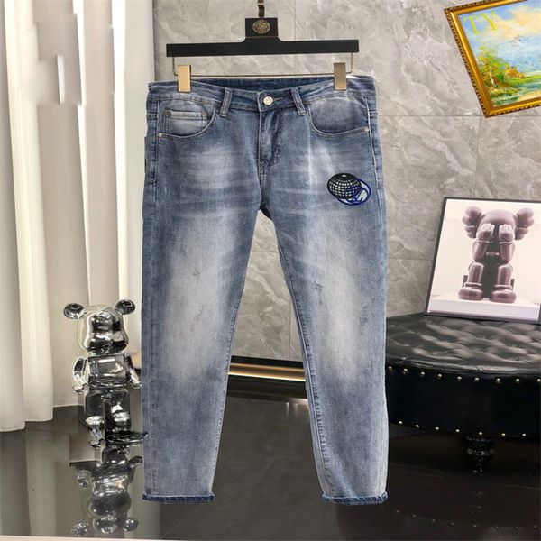 #1 luxurys designers jeans distressed france fashion pierre straight men's biker hole stretch denim casual jean men skinny pants elasti, Blue
#1 luxurys designers jeans distressed france fashion pierre straight men's biker hole stretch denim casual jean men skinny pants elasti, Blue