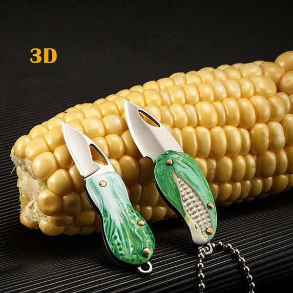3d emed mini folding knife corn cabbage stainless steel edc portable knife disassembling express pocket tool key buckle, Silver
3d emed mini folding knife corn cabbage stainless steel edc portable knife disassembling express pocket tool key buckle, Silver