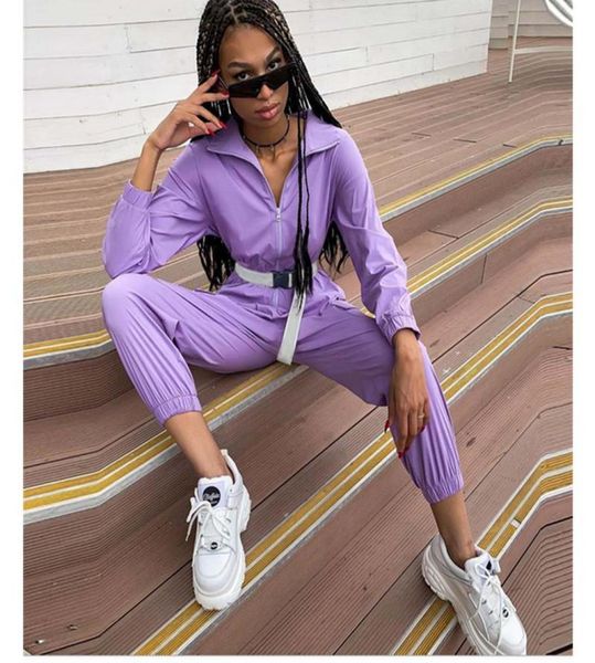 women039s jumpsuits rompers fashion women zipper stand collar big pocket loose belt casual cargo overalls purple playsuits tr6276503, Black;white
women039s jumpsuits rompers fashion women zipper stand collar big pocket loose belt casual cargo overalls purple playsuits tr6276503, Black;white
