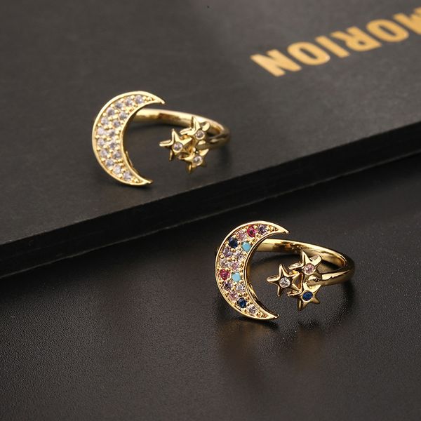 wedding rings fashion finger ring silver color star moon for women party jewelry shine crystal metal flower opening anillo 230710, Slivery;golden
wedding rings fashion finger ring silver color star moon for women party jewelry shine crystal metal flower opening anillo 230710, Slivery;golden