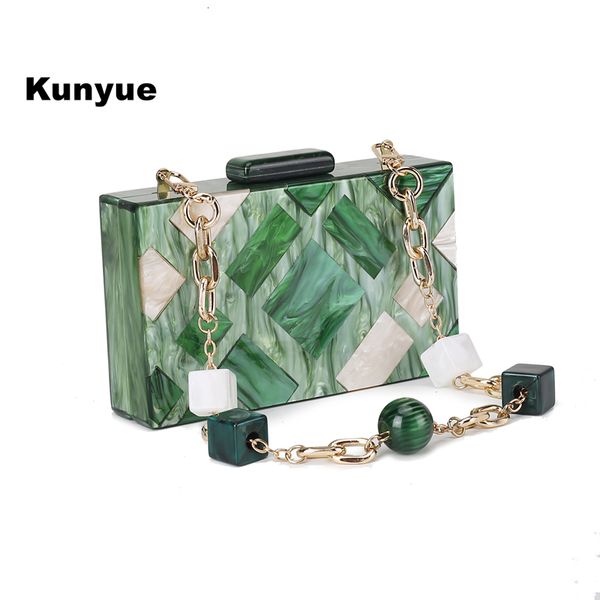 evening bags 21chic wallet women messenger bag green acrylic lady plaid clutch purse shoulder chain crossbody party prom handbags 230711
evening bags 21chic wallet women messenger bag green acrylic lady plaid clutch purse shoulder chain crossbody party prom handbags 230711