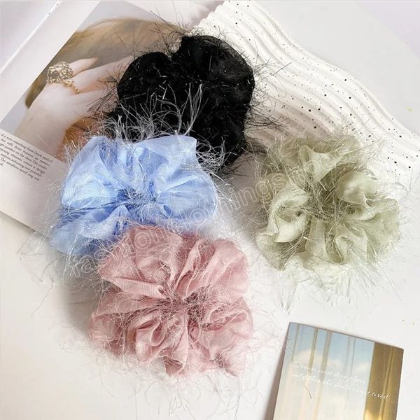 fashion feather chiffon scrunchie korea gauze tassel hair scrunchies women elastic hair bands headwear ponytail holder hair rope, Slivery;white
fashion feather chiffon scrunchie korea gauze tassel hair scrunchies women elastic hair bands headwear ponytail holder hair rope, Slivery;white
