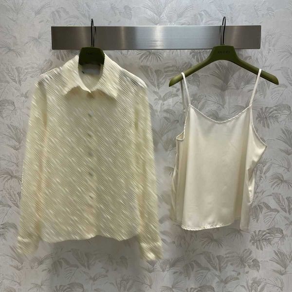 23ss high neck blouse women shirt womens designer clothing two-piece t-shirt set with korean style trend showing a slim and foreign style wo, White
23ss high neck blouse women shirt womens designer clothing two-piece t-shirt set with korean style trend showing a slim and foreign style wo, White