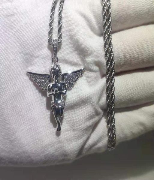 wholehip hop cz stone paved bling ice out little angel pendants necklace for men rapper jewelry with 24inches rope chain3844337, Silver
wholehip hop cz stone paved bling ice out little angel pendants necklace for men rapper jewelry with 24inches rope chain3844337, Silver