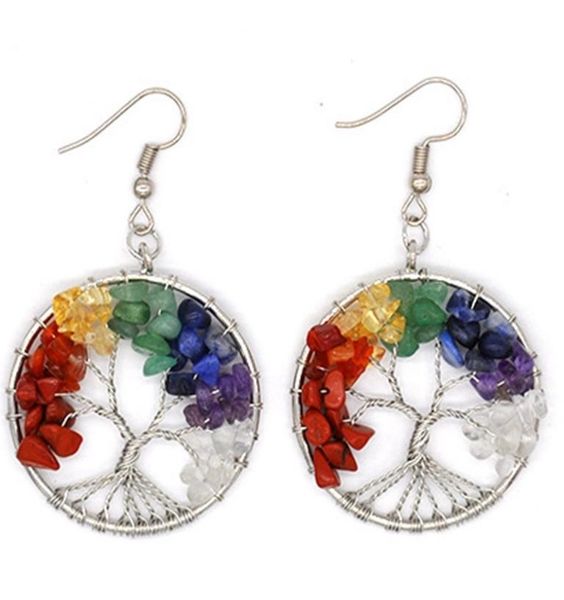 7 chakra quartz natural stone tree of life pendulum pendant earrings for women healing crystal earring pendants reiki jewelry9905779, Silver
7 chakra quartz natural stone tree of life pendulum pendant earrings for women healing crystal earring pendants reiki jewelry9905779, Silver