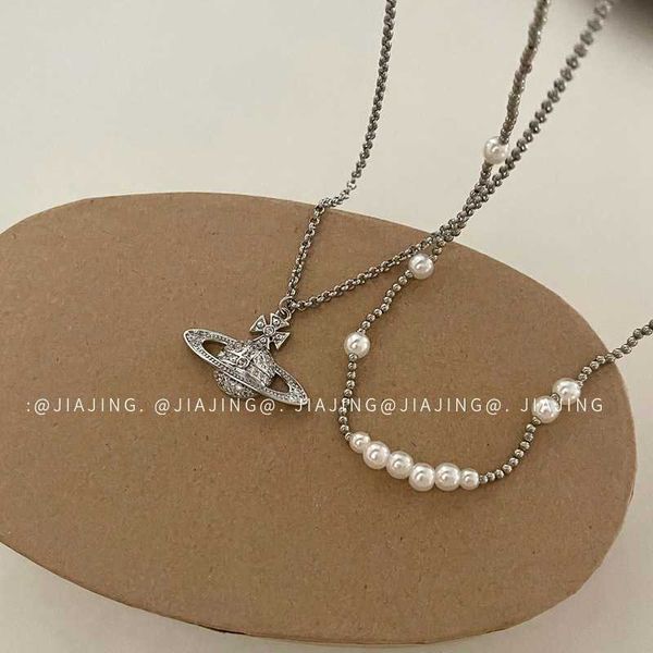 personalized saturn necklace with bright pearls full diamond inset style light luxury and versatile niche design collarbone chain for women~, Silver
personalized saturn necklace with bright pearls full diamond inset style light luxury and versatile niche design collarbone chain for women~, Silver