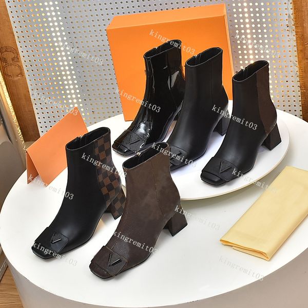 designer shake boots women ankle boots square chunky high heels patent genuine leather elegant twist booties printed mid heel boot, Black
designer shake boots women ankle boots square chunky high heels patent genuine leather elegant twist booties printed mid heel boot, Black