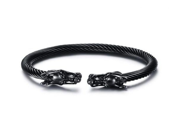 bangle dragon039s head stainless steel dragon bracelet black jewelry fashion viking men wristband cuff women1263131
bangle dragon039s head stainless steel dragon bracelet black jewelry fashion viking men wristband cuff women1263131