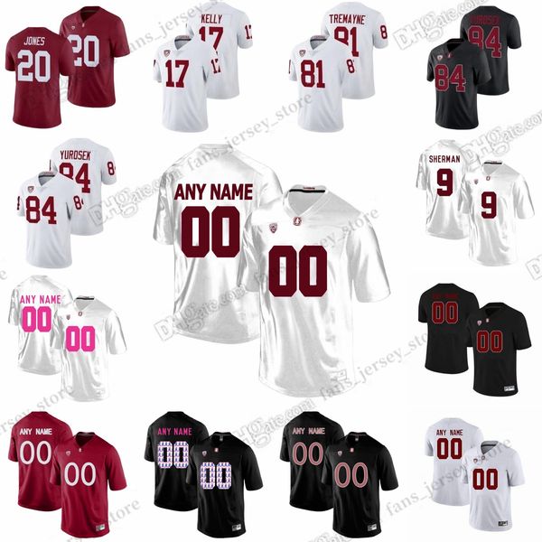 23 24 custom s-6xl ncaa stanford cardinalss football jersey luck mccaffrey ertz mckee booker blu kelly manley fox wade-perry any name any nu, Black
23 24 custom s-6xl ncaa stanford cardinalss football jersey luck mccaffrey ertz mckee booker blu kelly manley fox wade-perry any name any nu, Black
