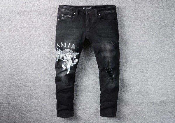 men039s jeans amri ripped pants fashion hip hop clothing version autumn winter high street trendy cupid printed letters large s6457129, Blue
men039s jeans amri ripped pants fashion hip hop clothing version autumn winter high street trendy cupid printed letters large s6457129, Blue