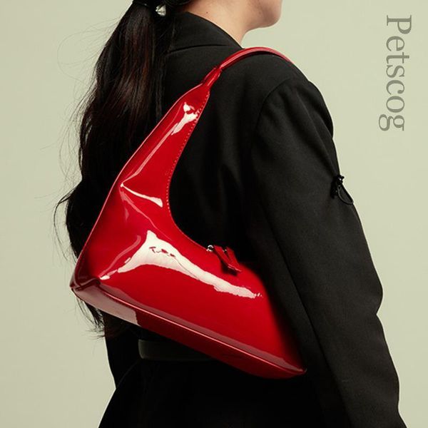 evening bag s shoulder bag pu leather handbags female shopper fashion clutch purse vintage patent underarm 230711
evening bag s shoulder bag pu leather handbags female shopper fashion clutch purse vintage patent underarm 230711