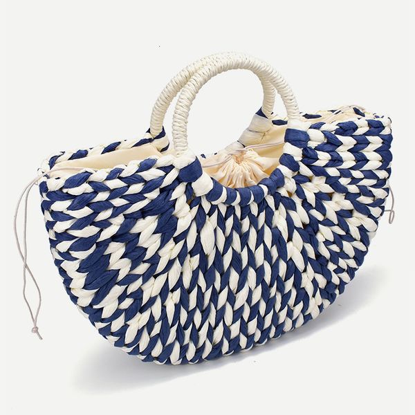 evening bags women round bucket semicircle straw bag handmade net color woven basket rattan handbag 230711
evening bags women round bucket semicircle straw bag handmade net color woven basket rattan handbag 230711