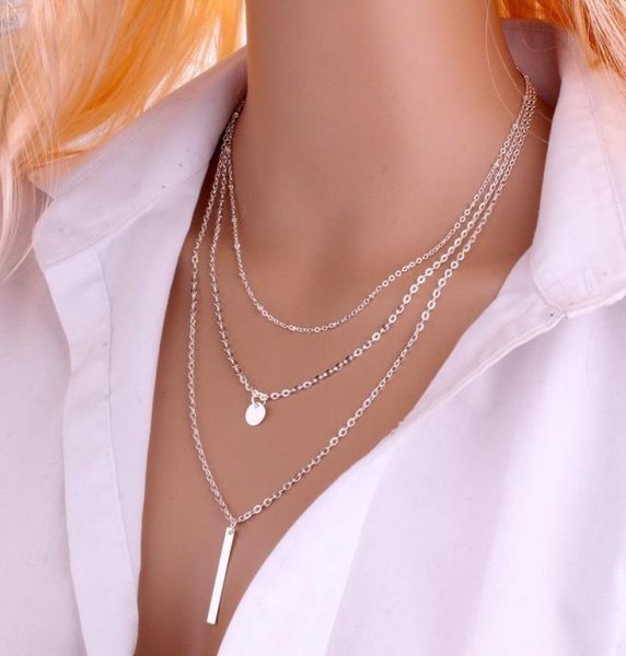 sequins bar coin goldsilver multilayer necklace chain tassel clavicle necklaces for women jewelry gift girl collier9836608, Silver
sequins bar coin goldsilver multilayer necklace chain tassel clavicle necklaces for women jewelry gift girl collier9836608, Silver