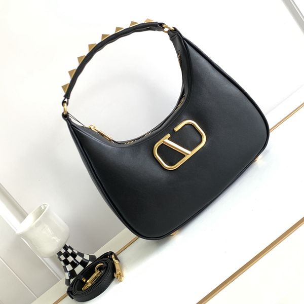 designer stud sign handbag women's 7a fashion calf leather hobo underarm bag luxury shoulder bag large rivet totes bas
designer stud sign handbag women's 7a fashion calf leather hobo underarm bag luxury shoulder bag large rivet totes bas