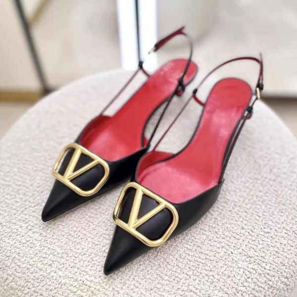 brand summer shoes women's high-heeled sandals metal v buckle pointed stiletto leather women's wedding shoes 35-43 with dust bag, Black
brand summer shoes women's high-heeled sandals metal v buckle pointed stiletto leather women's wedding shoes 35-43 with dust bag, Black