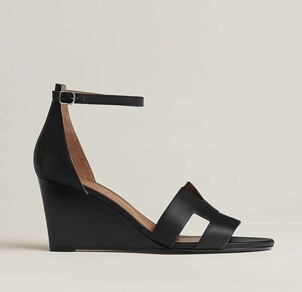 luxury designer women comfortable sandal high heels wedge heeled calfskin legends wedge legend sandals genuine leathers strap shoes rubber s, Black
luxury designer women comfortable sandal high heels wedge heeled calfskin legends wedge legend sandals genuine leathers strap shoes rubber s, Black