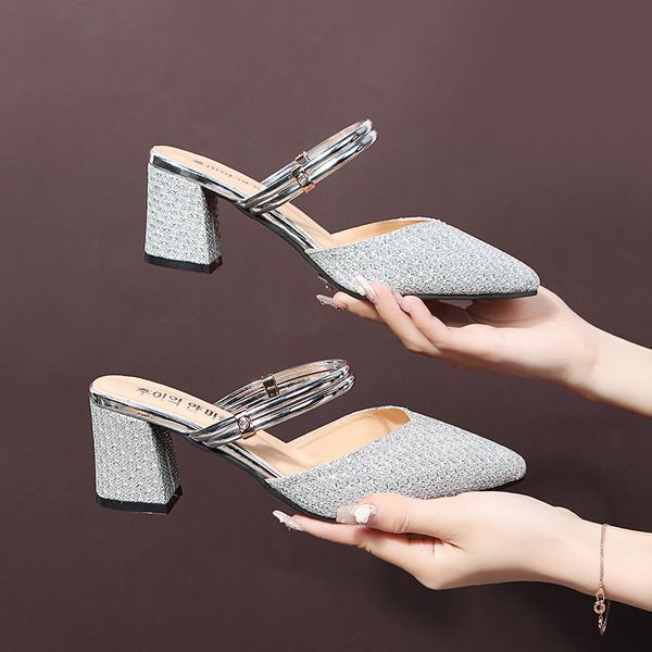 sandal 2023 ladies summer slippers shoes high heels fashion sandale femme zapatos de mujer tacones 230710, Black
sandal 2023 ladies summer slippers shoes high heels fashion sandale femme zapatos de mujer tacones 230710, Black