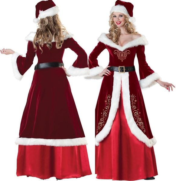women christmas cosplay costumes festival party dress uniform santa clause for women long dress3348672, Silver
women christmas cosplay costumes festival party dress uniform santa clause for women long dress3348672, Silver