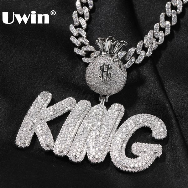 pendant necklaces uwin custom name pendant necklace with money bag bail iced out cubic zirconia charms hip hop jewelry for gift 230710, Silver
pendant necklaces uwin custom name pendant necklace with money bag bail iced out cubic zirconia charms hip hop jewelry for gift 230710, Silver