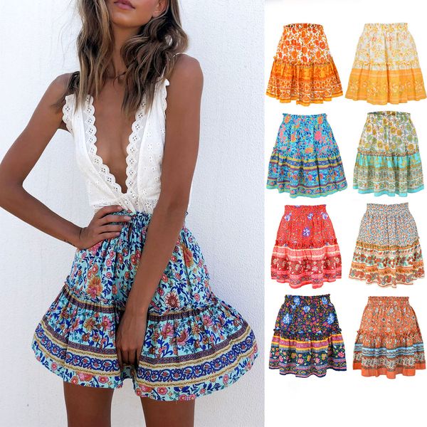 skirts fashion summer bohemian indie folk skirt vintage elastic waist floral print ruffles short skirts casual beach holiday wear 230710, Black
skirts fashion summer bohemian indie folk skirt vintage elastic waist floral print ruffles short skirts casual beach holiday wear 230710, Black