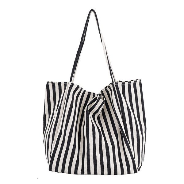 evening bags womens tote bag striped canvas casual handbags for women simple shopping large capacity woman shopper school shoulder 230711
evening bags womens tote bag striped canvas casual handbags for women simple shopping large capacity woman shopper school shoulder 230711