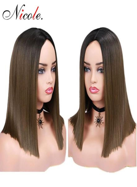 brown14 inch ombre bob wig with black roots straight synthetic hair shoulder middle part heat resistant fiber8250342
brown14 inch ombre bob wig with black roots straight synthetic hair shoulder middle part heat resistant fiber8250342