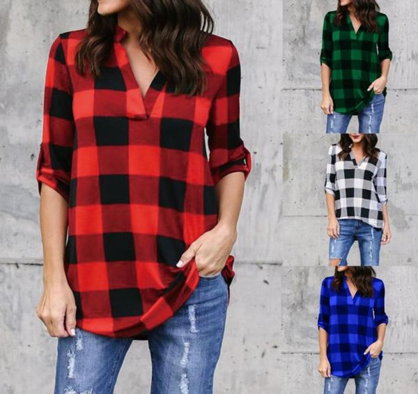 2018 spring full sleeve plaid shirt blouse new style vneck fashion casual women039s plus size shirt blouse s5xl2197870, White
2018 spring full sleeve plaid shirt blouse new style vneck fashion casual women039s plus size shirt blouse s5xl2197870, White