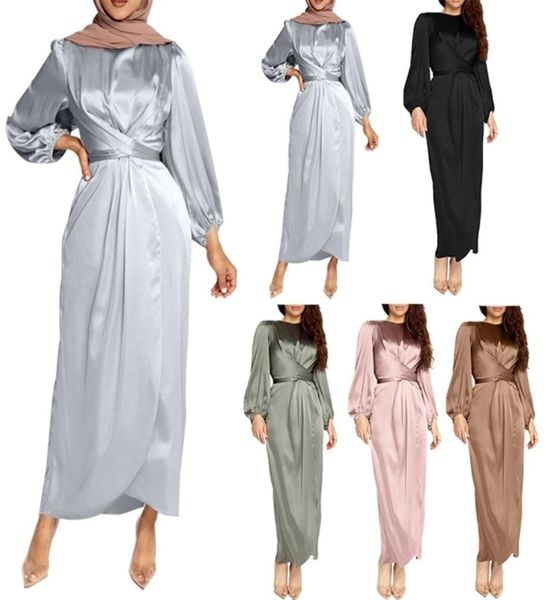casual dresses women arab muslim satin puff long sleeve maxi dress solid color wrap front selftie abaya dubai turkey hijab robe ka5391400, Black;gray
casual dresses women arab muslim satin puff long sleeve maxi dress solid color wrap front selftie abaya dubai turkey hijab robe ka5391400, Black;gray