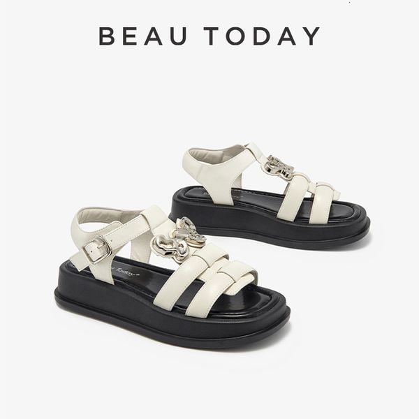 sandals beautoday platform women cow leather t starp thick sole butterfly metal decoration summer ladies shoes handmade 38240 230710, Black
sandals beautoday platform women cow leather t starp thick sole butterfly metal decoration summer ladies shoes handmade 38240 230710, Black