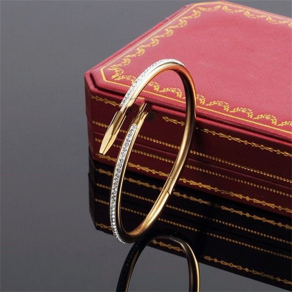 designer diamond nail bracelet women luxury clou bracelets gold men classic fashion stainless steel bangles jewelry womens cartter cjeweler, Black
designer diamond nail bracelet women luxury clou bracelets gold men classic fashion stainless steel bangles jewelry womens cartter cjeweler, Black