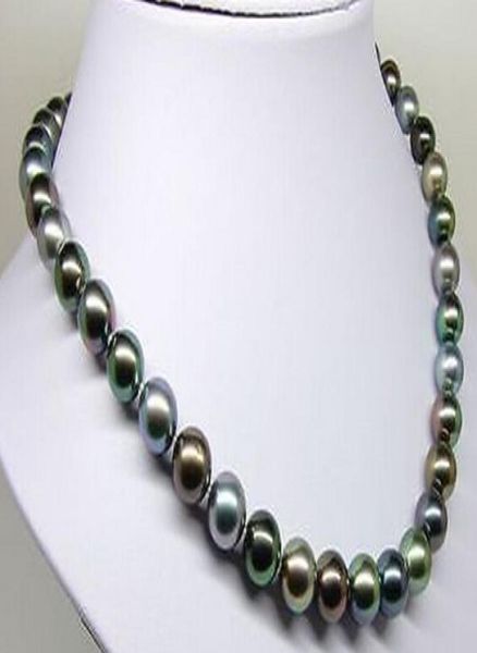 superb 18quot89mm natural tahitian genuine black multic round pearl necklace8714531, Silver
superb 18quot89mm natural tahitian genuine black multic round pearl necklace8714531, Silver
