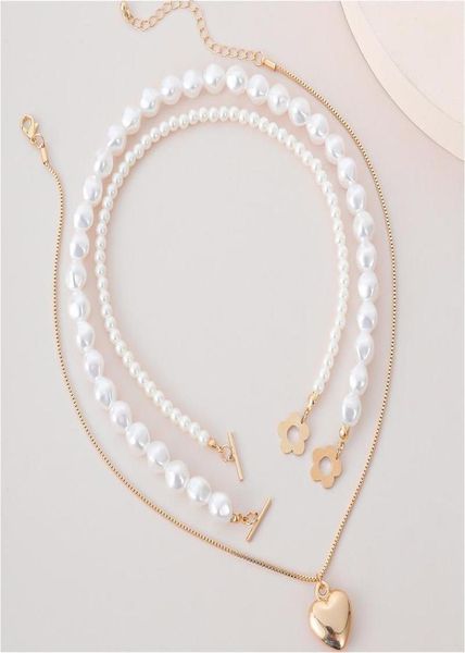 pendant necklaces elegant heart neckalce jewelry for women multilayer gold color chain statememt simulated pearl choker necklace4085941, Silver
pendant necklaces elegant heart neckalce jewelry for women multilayer gold color chain statememt simulated pearl choker necklace4085941, Silver