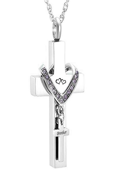 memorial jewelry stainless steel cross for brother memorial cremation ashes urn pendant necklace keepsake urn jewelry7961174, Silver
memorial jewelry stainless steel cross for brother memorial cremation ashes urn pendant necklace keepsake urn jewelry7961174, Silver