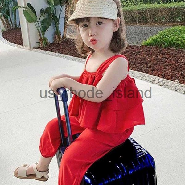 clothing sets clothing sets summer girls' korean layered sling loose bloomers girls thin 2pcs baby kids suit 2023 x0712, White
clothing sets clothing sets summer girls' korean layered sling loose bloomers girls thin 2pcs baby kids suit 2023 x0712, White