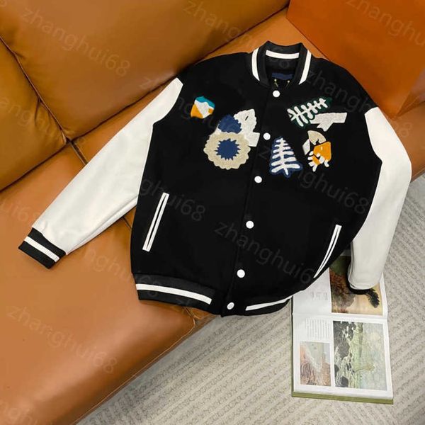 23ss womens jacket womens designer clothing peace dove towel embroidered woolen baseball jacket jacket women clothes a1, Black;brown 
23ss womens jacket womens designer clothing peace dove towel embroidered woolen baseball jacket jacket women clothes a1, Black;brown