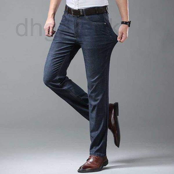 men's jeans designer thin summer busin straight mid waist versatile casual pants elastic long jjx9, Blue
men's jeans designer thin summer busin straight mid waist versatile casual pants elastic long jjx9, Blue