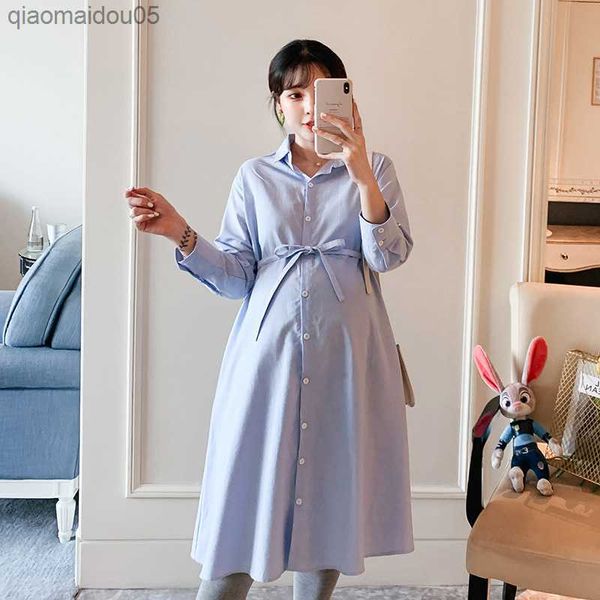 new maternity dresses spring autumn maternity clothes shirt dress long sleeve business maternity gown korean pregnancy clothes l230712, White
new maternity dresses spring autumn maternity clothes shirt dress long sleeve business maternity gown korean pregnancy clothes l230712, White
