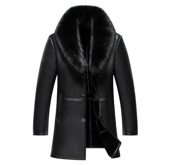 2017 new arrival long real big fur collar men039s winter leather jacket thick warm leather men coat4742533, Black
2017 new arrival long real big fur collar men039s winter leather jacket thick warm leather men coat4742533, Black
