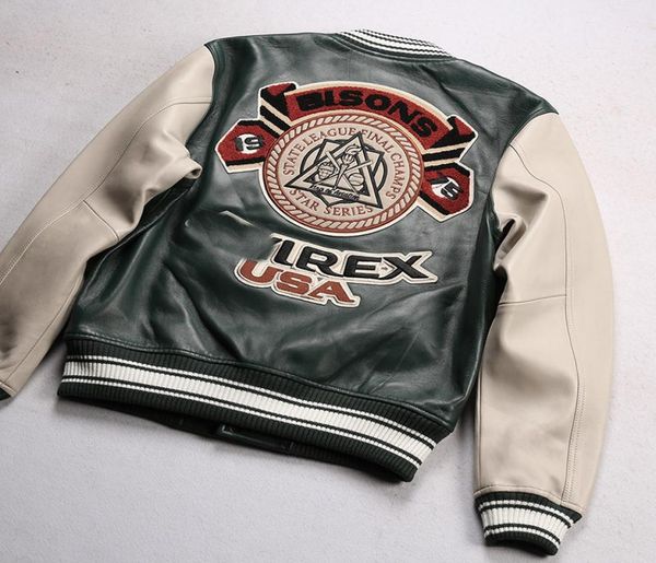 usa baseball uniform american cowhide leather jacket gunmetal zipper avirex embroidery on the back8098242, Black;brown
usa baseball uniform american cowhide leather jacket gunmetal zipper avirex embroidery on the back8098242, Black;brown