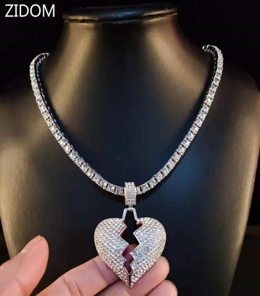 pendant necklaces men women hiphop broke heart 5mm tennis chain hip hop iced out bling necklace male charm fashion jewelry7972393, Silver
pendant necklaces men women hiphop broke heart 5mm tennis chain hip hop iced out bling necklace male charm fashion jewelry7972393, Silver