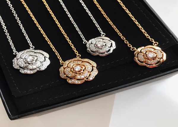famous brand party jewelry hollow camellia flower pendant rose clover necklace for women gift6586476, Silver
famous brand party jewelry hollow camellia flower pendant rose clover necklace for women gift6586476, Silver