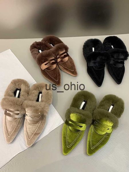 slippers women's shoes slippers outdoor 2022 new autumn and winter warm pointed wool low heel muller shoes j230712, Black
slippers women's shoes slippers outdoor 2022 new autumn and winter warm pointed wool low heel muller shoes j230712, Black