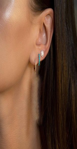925 sterling silver rhodium gold plated mini hoops paved blue nano turquoiose gemstone elegance minimal huggie hoop fine silver le4005696, Golden;silver
925 sterling silver rhodium gold plated mini hoops paved blue nano turquoiose gemstone elegance minimal huggie hoop fine silver le4005696, Golden;silver
